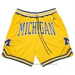 Pantaloncini Air Jordan Just Don NCAA Michigan Giallo