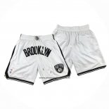 Pantaloncini Brooklyn Nets Just Don Bianco2