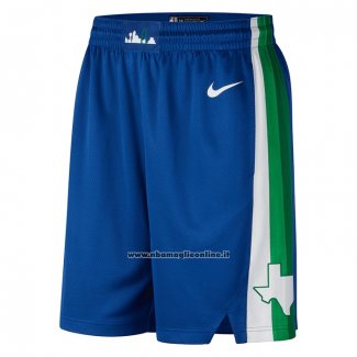 Pantaloncini Dallas Mavericks Citta 2022-23 Blu