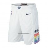 Pantaloncini Denver Nuggets Citta Edition Bianco