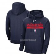 Felpa con Cappuccio Washington Wizards Practice Performance 2022-23 Nero