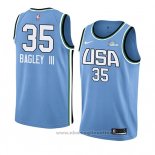 Maglia 2019 Rising Star Marvin Bagley III NO 35 USA Blu