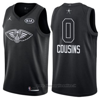 Maglia All Star 2018 New Orleans Pelicans Demarcus Cousins NO 0 Nero