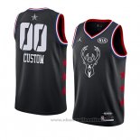 Maglia All Star 2019 Milwaukee Bucks Personalizzate Nero