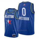 Maglia All Star 2020 Houston Rockets Russell Westbrook NO 0 Blu