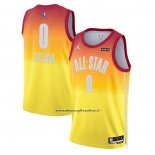 Maglia All Star 2023 Boston Celtics Jayson Tatum #0 Arancione