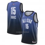 Maglia All Star 2023 Denver Nuggets Nikola Jokic #15 Blu