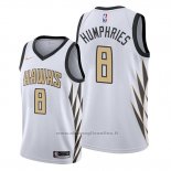 Maglia Atlanta Hawks Isaac Humphries NO 8 Citta Bianco