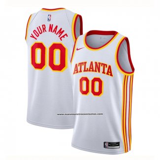 Maglia Atlanta Hawks Personalizzate Association 2020-21 Bianco