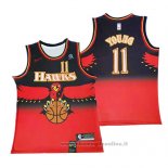 Maglia Atlanta Hawks Trae Young Throwback Rosso