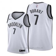 Maglia Bambino Brooklyn Nets Kevin Durant NO 7 Association 2019 Bianco