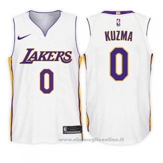 Maglia Bambino Los Angeles Lakers Kyle Kuzma NO 0 Association 2017-18 Bianco