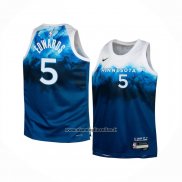 Maglia Bambino Minnesota Timberwolves Anthony Edwards #5 Citta 2023-24 Blu