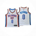 Maglia Bambino Oklahoma City Thunder Russell Westbrook #0 Association 2024-25 Bianco