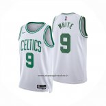 Maglia Boston Celtics Derrick White No 9 Association 2023-25 Bianco