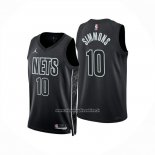 Maglia Brooklyn Nets Ben Simmons No 10 Statement 2024-25 Nero
