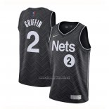 Maglia Brooklyn Nets Blake Griffin #2 Earned 2020-21 Nero