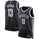 Maglia Brooklyn Nets James Harden #13 Icon 2021-22 Nero