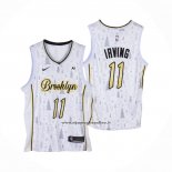 Maglia Brooklyn Nets Kyrie Irving #11 Christmas Bianco