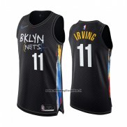 Maglia Brooklyn Nets Kyrie Irving #11 Citta 2020-21 Autentico Nero