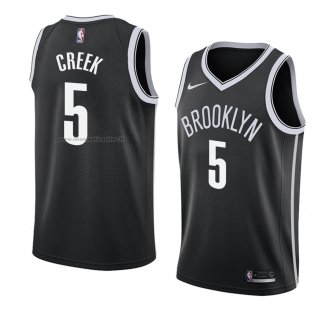 Maglia Brooklyn Nets Mitch Creek NO 5 Icon 2018 Nero