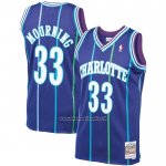 Maglia Charlotte Hornets Alonzo Mourning #33 Mitchell & Ness Viola
