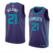 Maglia Charlotte Hornets Isaiah Wilkins NO 21 Statement 2018 Violet