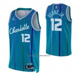 Maglia Charlotte Hornets Kelly Oubre JR. #12 Citta 2021-22 Blu