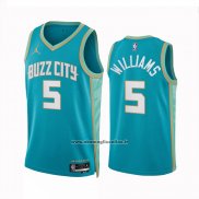 Maglia Charlotte Hornets Mark Williams #5 Citta 2023-24 Verde