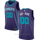 Maglia Charlotte Hornets Personalizzate 17-18 Blu