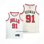 Maglia Chicago Bulls Dennis Rodman #91 Association 2021 Bianco
