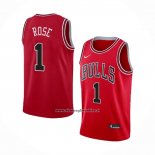 Maglia Chicago Bulls Derrick Rose #1 Icon Rosso