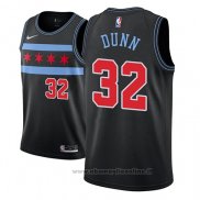 Maglia Chicago Bulls Kris Dunn NO 32 Citta 2018-19 Nero