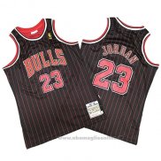 Maglia Chicago Bulls Michael Jordan NO 23 Mitchell & Ness Nero