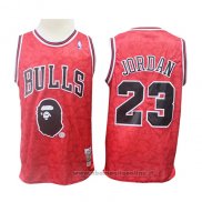 Maglia Chicago Bulls Michael Jordan NO 23 Mitchell & Ness Rosso