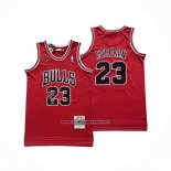 Maglia Chicago Bulls Michael Jordan No 23 Mitchell & Ness 1997-98 Rosso Firmada