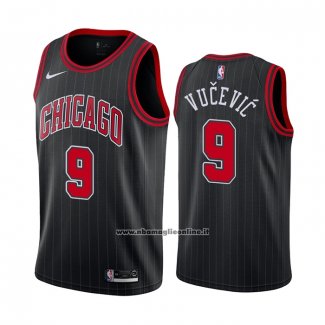 Maglia Chicago Bulls Nikola Vucevic #9 Statement 2021 Nero