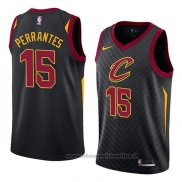 Maglia Cleveland Cavaliers London Perrantes NO 15 Statement 2018 Nero