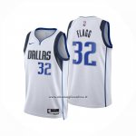 Maglia Dallas Mavericks Cooper Flagg No 32 Association 2025-26 Bianco