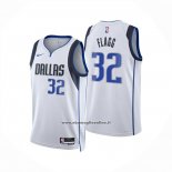 Maglia Dallas Mavericks Cooper Flagg No 32 Association 2025-26 Bianco