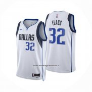 Maglia Dallas Mavericks Cooper Flagg No 32 Association 2025-26 Bianco
