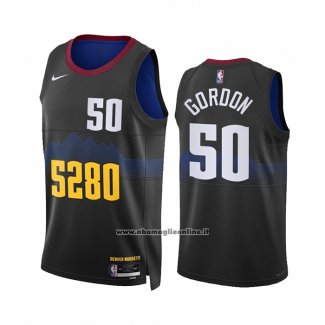 Maglia Denver Nuggets Aaron Gordon #50 Citta 2023-24 Nero