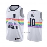 Maglia Denver Nuggets Bol Bol #10 Citta Bianco