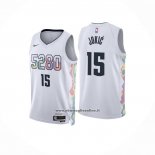 Maglia Denver Nuggets Nikola Jokic #15 Citta 2024-25 Bianco