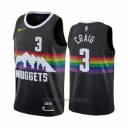 Maglia Denver Nuggets Torrey Craig NO 3 Citta Nero