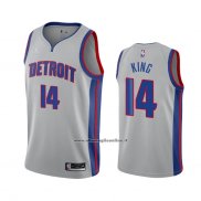 Maglia Detroit Pistons Louis King #14 Statement 2020-21 Grigio