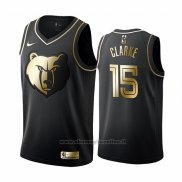 Maglia Golden Edition Memphis Grizzlies Brandon Clarke NO 15 Nero