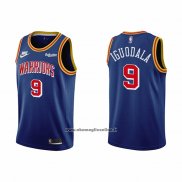 Maglia Golden State Warriors Andre Iguodala #9 75th Anniversary Blu