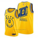 Maglia Golden State Warriors D'angelo Russell NO 0 Hardwood Classics 2019-20 Or