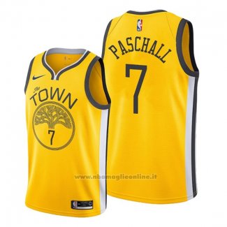 Maglia Golden State Warriors Eric Paschall NO 7 Earned 2019-20 Giallo